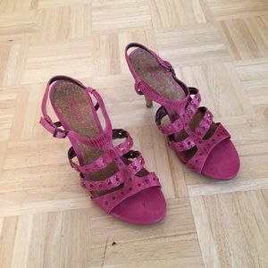 Fuschia heels